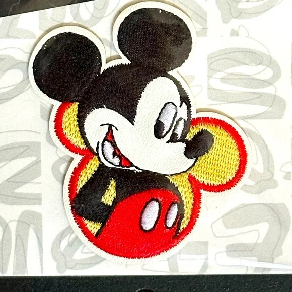 Disney | Bags | Mickey Mouse Iron On Patch In Red Black  display picture 3